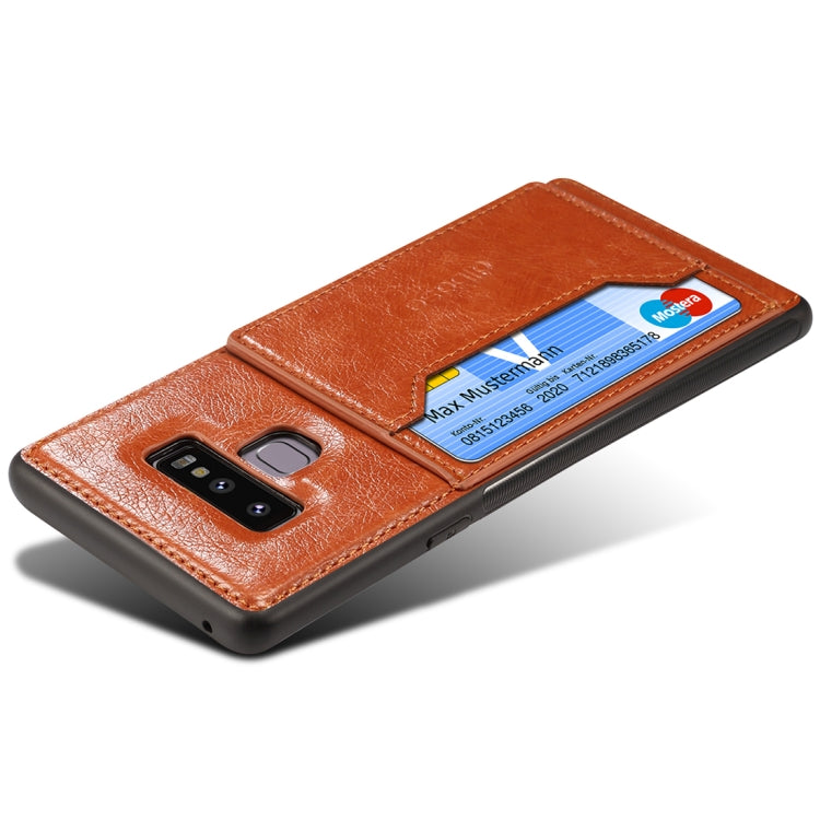 dibase Crazy Horse Texture PU Leather Case for Galaxy Note 9, with Holder & Card Slot