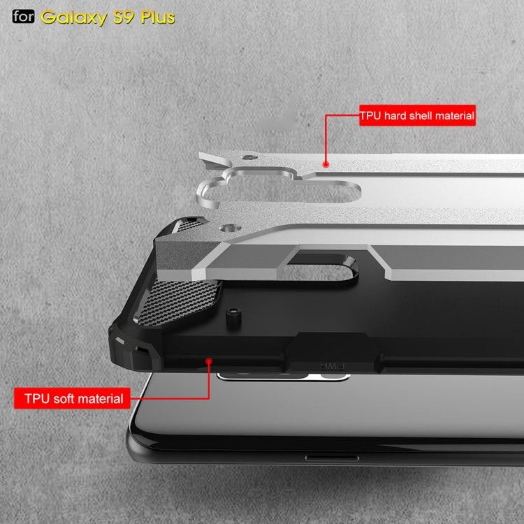 For Galaxy S9+ TPU + PC 360 Degree Protection Shockproof Protective Back Case