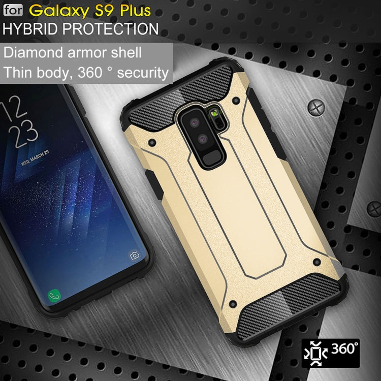 For Galaxy S9+ TPU + PC 360 Degree Protection Shockproof Protective Back Case