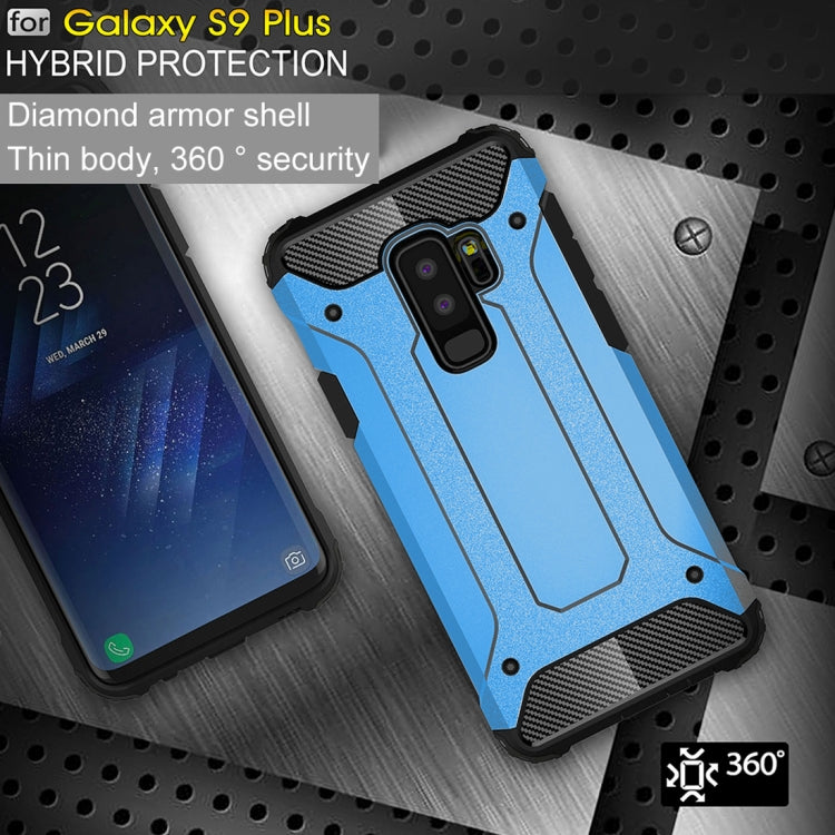 For Galaxy S9+ TPU + PC 360 Degree Protection Shockproof Protective Back Case
