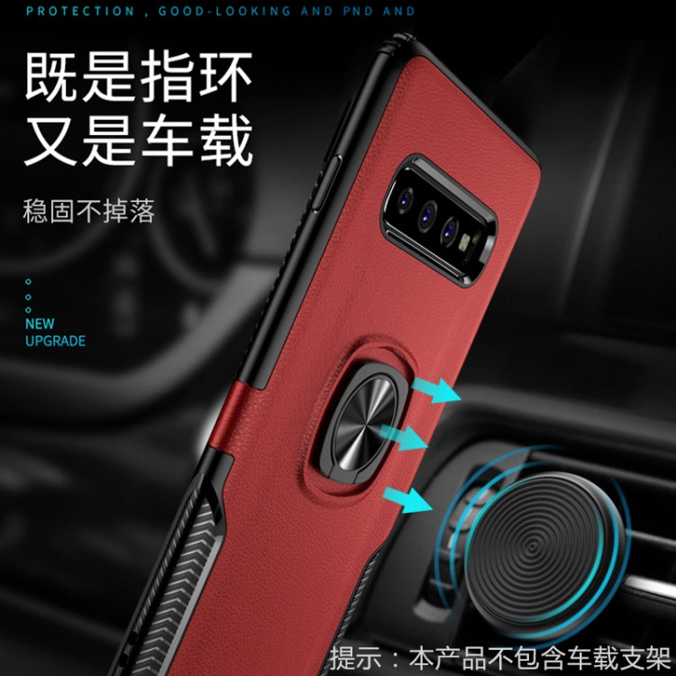 Shockproof Car Magnetic Case with 360 Degree Gold Armor Ring for Galaxy S10
