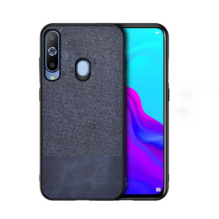 Shockproof Splicing PU + Cloth Protective Case for Galaxy A60