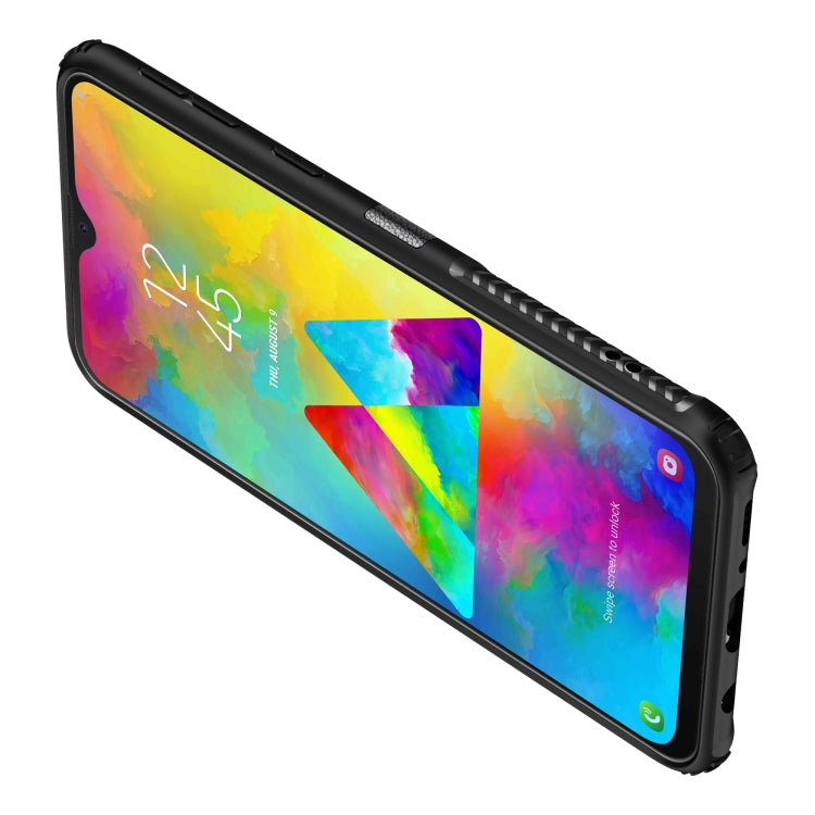 Shockproof Car Magnetic Case with 360 Degree Gold Armor Ring for Galaxy M20