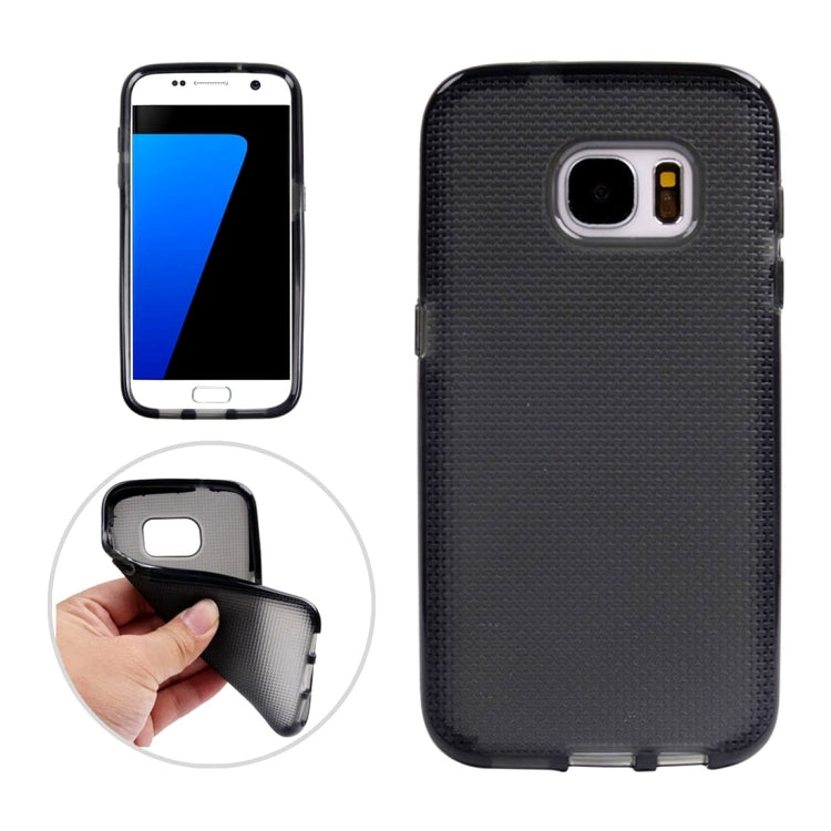 For Galaxy S7 / G930 Knit Texture TPU Protective Case