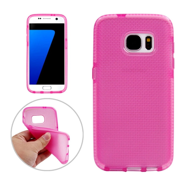 For Galaxy S7 / G930 Knit Texture TPU Protective Case