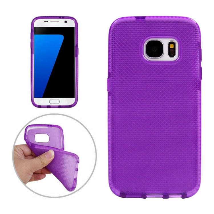 For Galaxy S7 / G930 Knit Texture TPU Protective Case