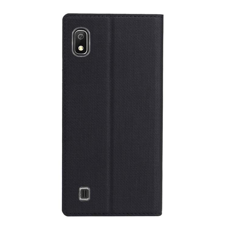 ViLi Texture PU Leather Case for Galaxy A10 ,with Holder & Card Slots & Wallet