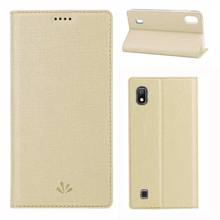 ViLi Texture PU Leather Case for Galaxy A10 ,with Holder & Card Slots & Wallet