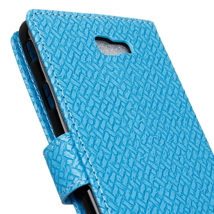 For Galaxy J7 Prime Weaving Texture Horizontal Flip PU Leather Case with Holder & Card Slots & Wallet & Photo Frame