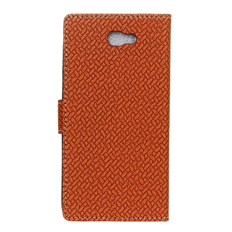 For Galaxy J7 Prime Weaving Texture Horizontal Flip PU Leather Case with Holder & Card Slots & Wallet & Photo Frame