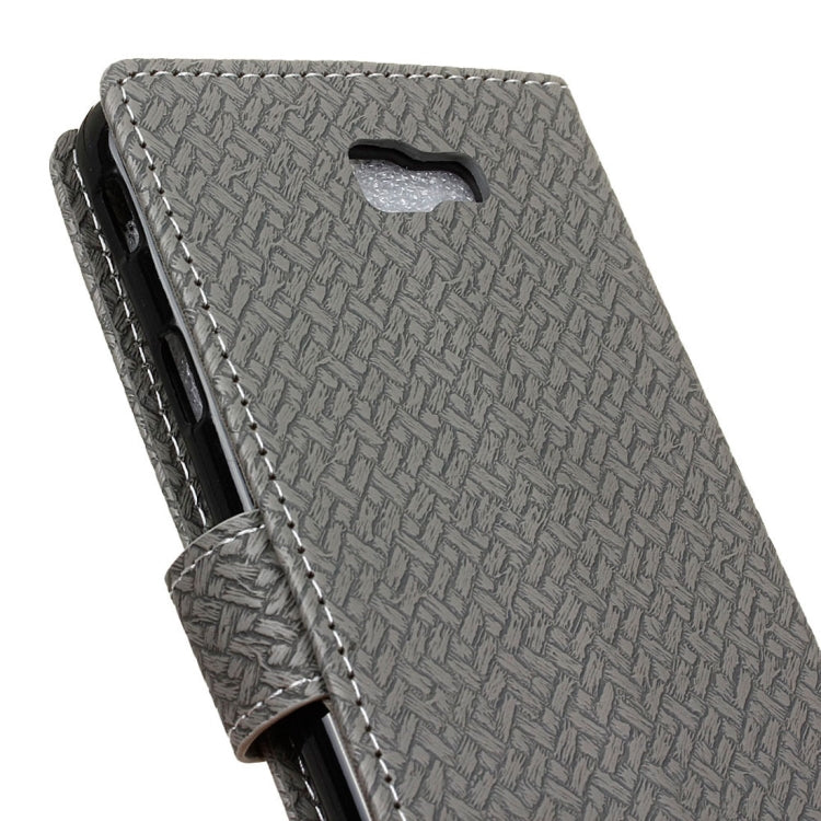 For Galaxy J5 Prime Weaving Texture Horizontal Flip PU Leather Case with Holder & Card Slots & Wallet & Photo Frame