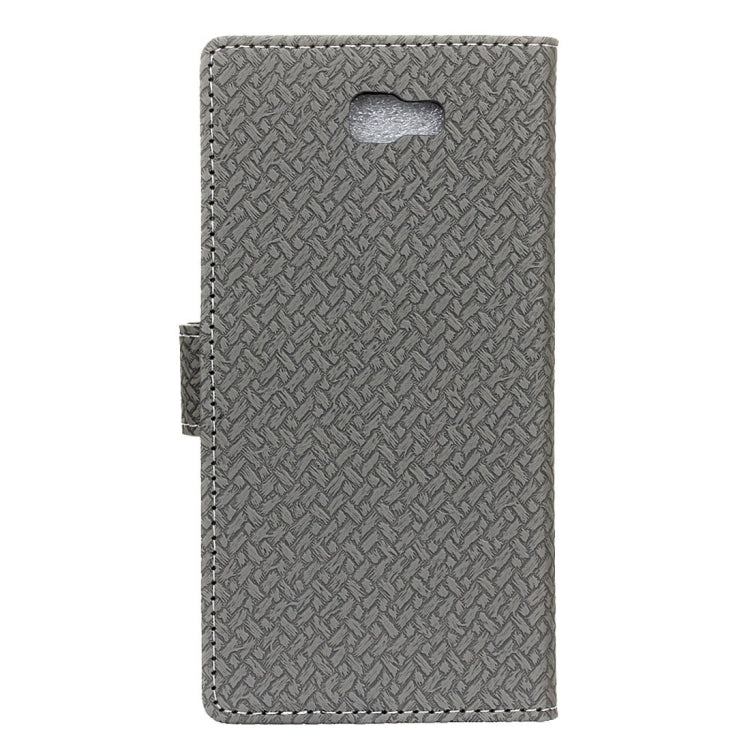 For Galaxy On5 ( 2016 ) / G570 Weaving Texture Horizontal Flip PU Leather Case with Holder & Card Slots & Wallet & Photo Frame