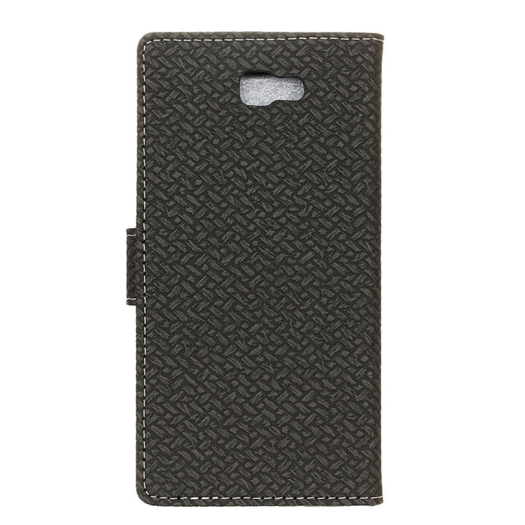 For Galaxy On7 ( 2016 ) / G600 Weaving Texture Horizontal Flip PU Leather Case with Holder & Card Slots & Wallet & Photo Frame