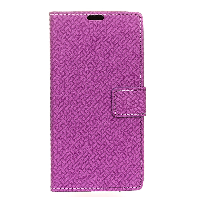 For Galaxy On7 ( 2016 ) / G600 Weaving Texture Horizontal Flip PU Leather Case with Holder & Card Slots & Wallet & Photo Frame
