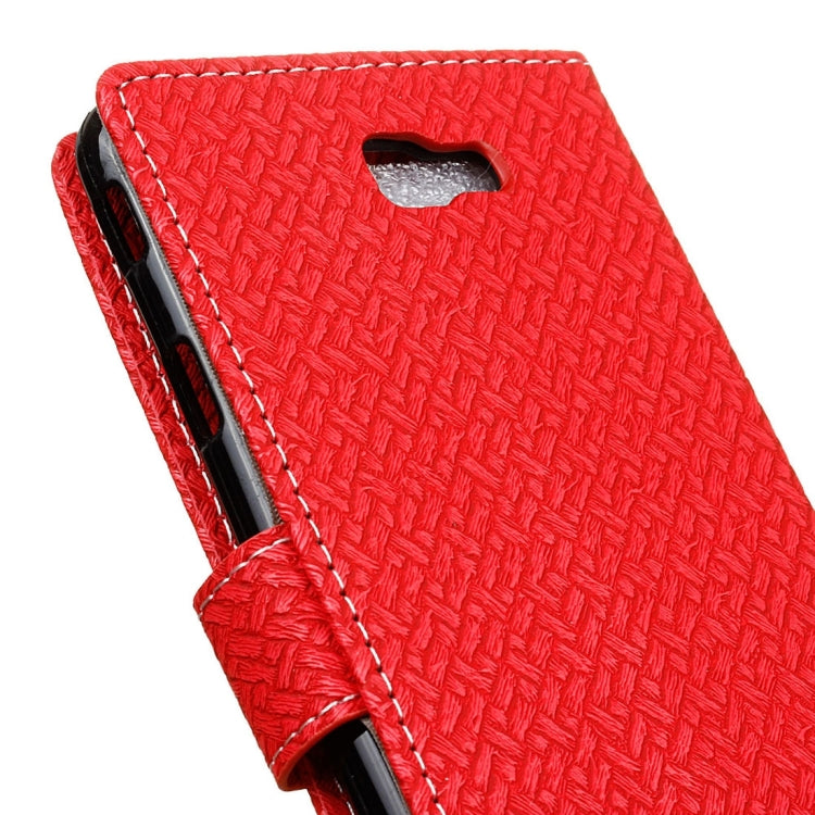 For Galaxy On7 ( 2016 ) / G600 Weaving Texture Horizontal Flip PU Leather Case with Holder & Card Slots & Wallet & Photo Frame