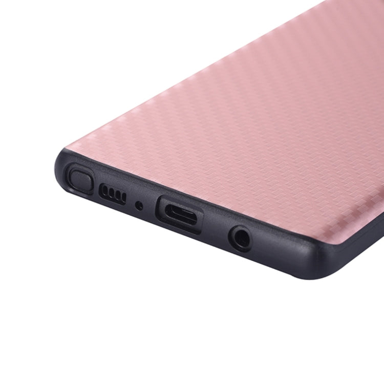 For Galaxy Note 8 Carbon Fiber Texture TPU Dropproof Protective Back Cover Case