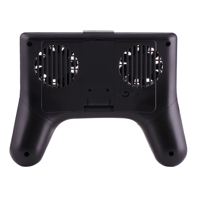 3 in 1 Games Handle Style USB Charger & Holder Mount & Fan Cooling Pad, For Samsung, HTC, LG, Sony, Huawei, Lenovo, Xiaomi and other Smartphones(Black)