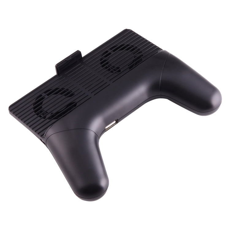 3 in 1 Games Handle Style USB Charger & Holder Mount & Fan Cooling Pad, For Samsung, HTC, LG, Sony, Huawei, Lenovo, Xiaomi and other Smartphones(Black)