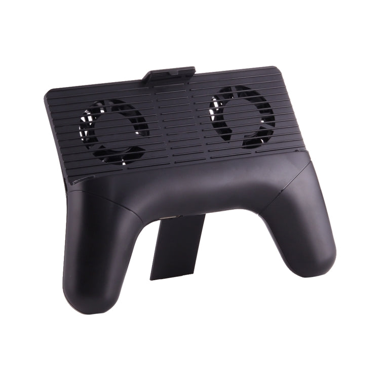 3 in 1 Games Handle Style USB Charger & Holder Mount & Fan Cooling Pad, For Samsung, HTC, LG, Sony, Huawei, Lenovo, Xiaomi and other Smartphones(Black)