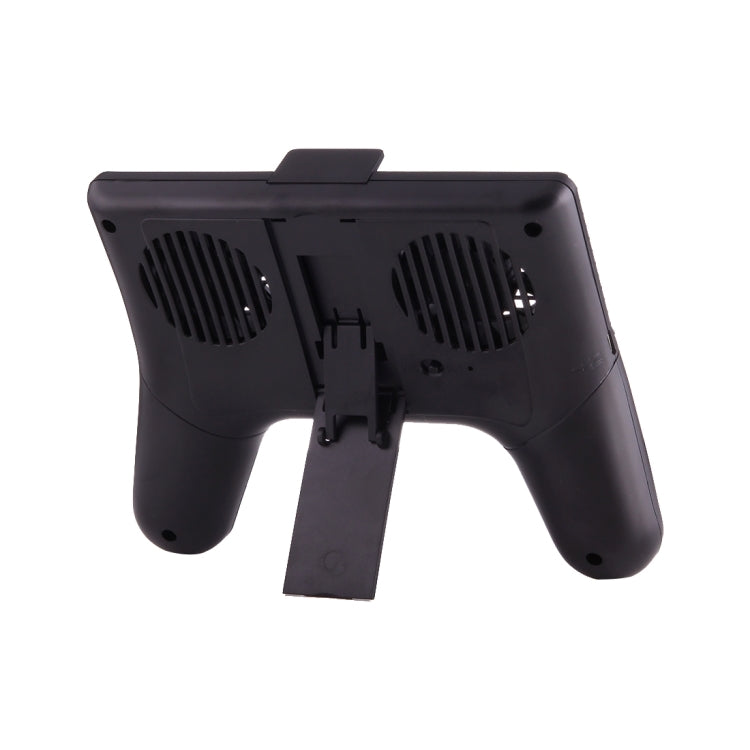3 in 1 Games Handle Style USB Charger & Holder Mount & Fan Cooling Pad, For Samsung, HTC, LG, Sony, Huawei, Lenovo, Xiaomi and other Smartphones(Black)