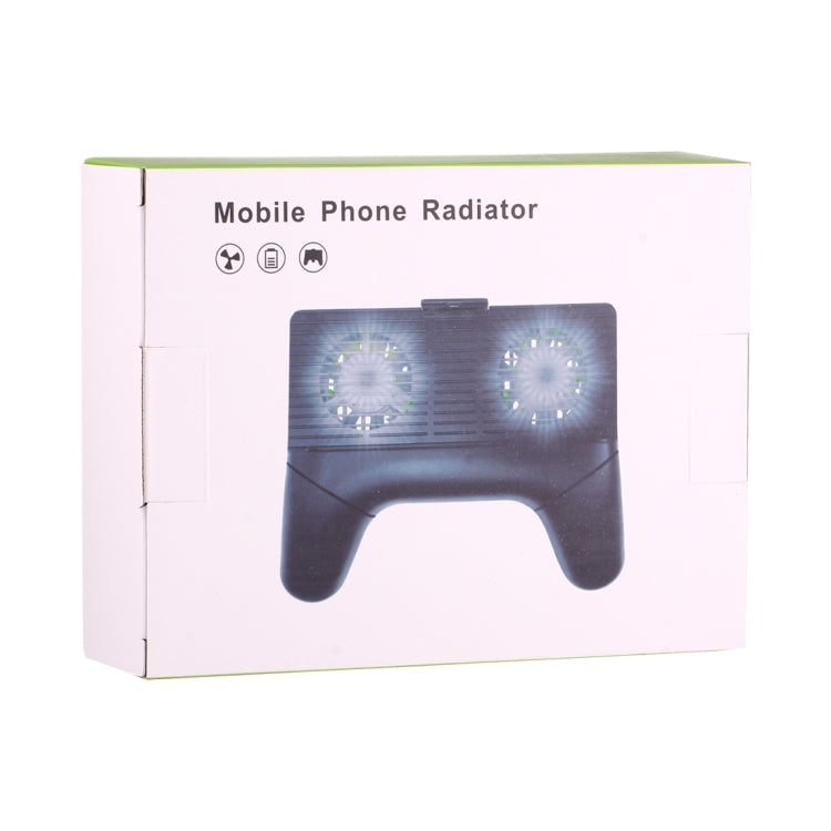 3 in 1 Games Handle Style USB Charger & Holder Mount & Fan Cooling Pad, For Samsung, HTC, LG, Sony, Huawei, Lenovo, Xiaomi and other Smartphones(Black)