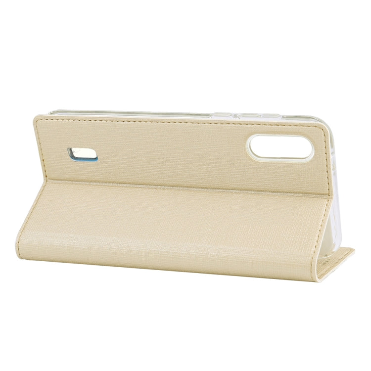 ViLi Texture PU Leather Case for Galaxy M10 ,with Holder & Card Slots & Wallet