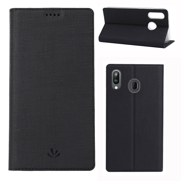ViLi Texture PU Leather Case for Galaxy M20 ,with Holder & Card Slots & Wallet