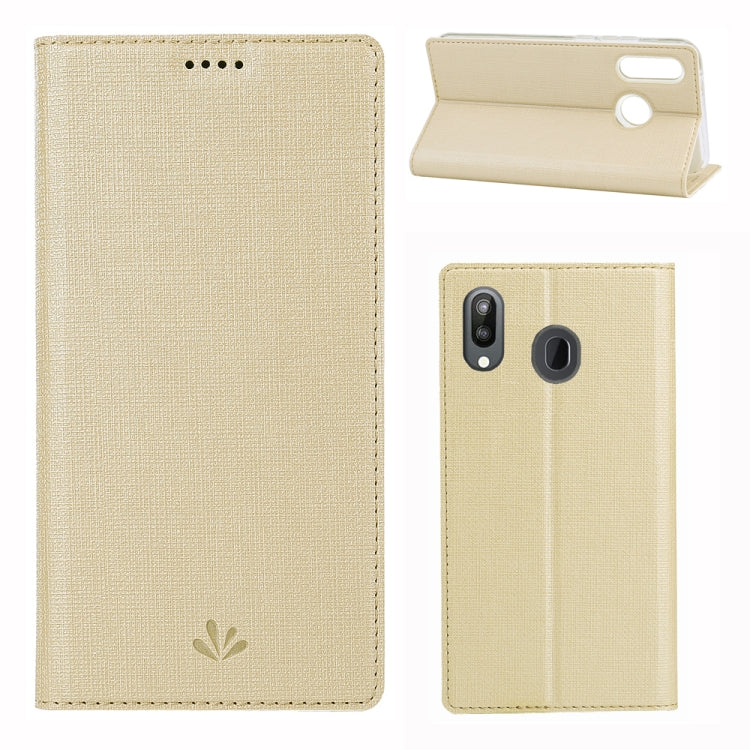ViLi Texture PU Leather Case for Galaxy M20 ,with Holder & Card Slots & Wallet