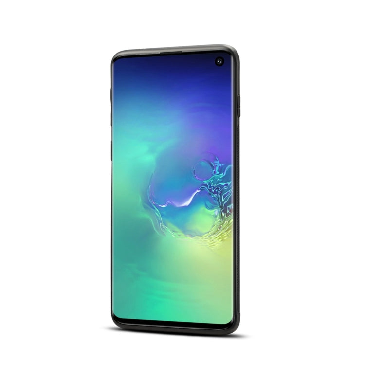 Dibase TPU + PC + PU Crazy Horse Texture Protective Case for Galaxy S10, with Holder & Card Slots