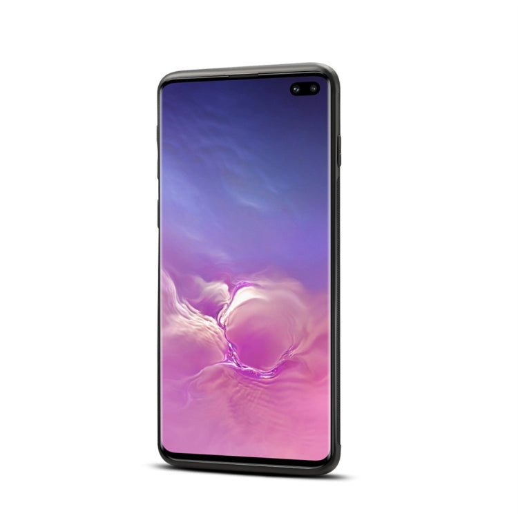 Dibase TPU + PC + PU Crazy Horse Texture Protective Case for Galaxy S10 Plus, with Holder & Card Slots