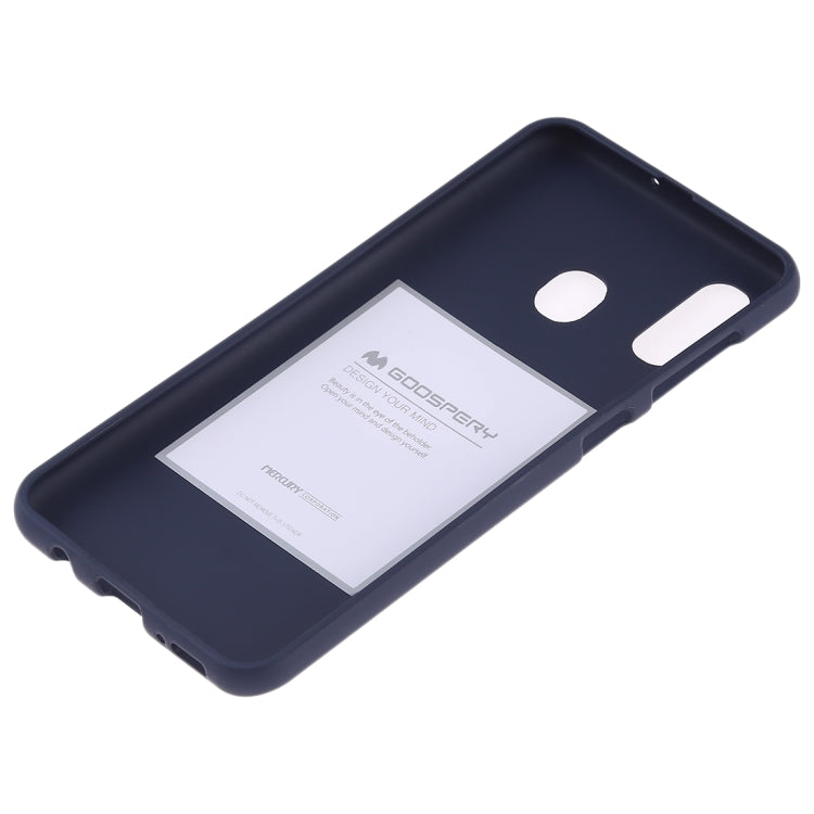 GOOSPERY SOFT FEELING Liquid TPU Drop-proof Soft Case for Galaxy A30