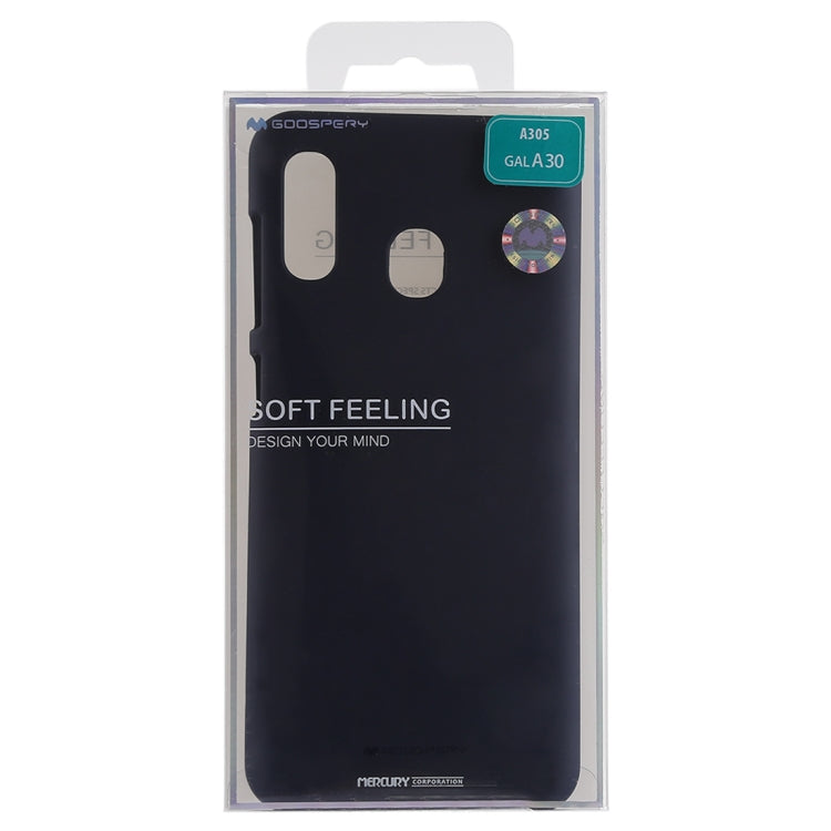 GOOSPERY SOFT FEELING Liquid TPU Drop-proof Soft Case for Galaxy A30
