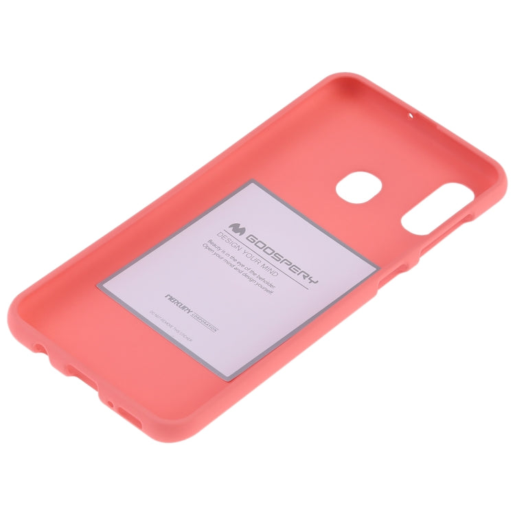 GOOSPERY SOFT FEELING Liquid TPU Drop-proof Soft Case for Galaxy A30