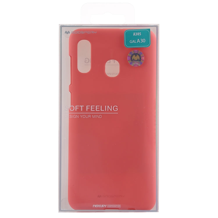 GOOSPERY SOFT FEELING Liquid TPU Drop-proof Soft Case for Galaxy A30