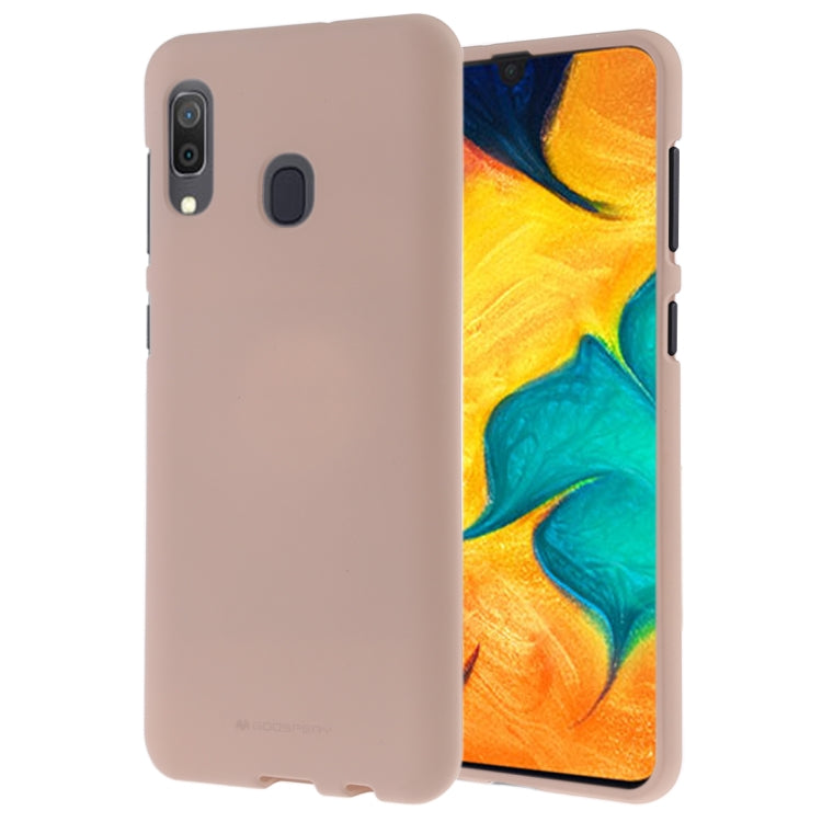 GOOSPERY SOFT FEELING Liquid TPU Drop-proof Soft Case for Galaxy A30