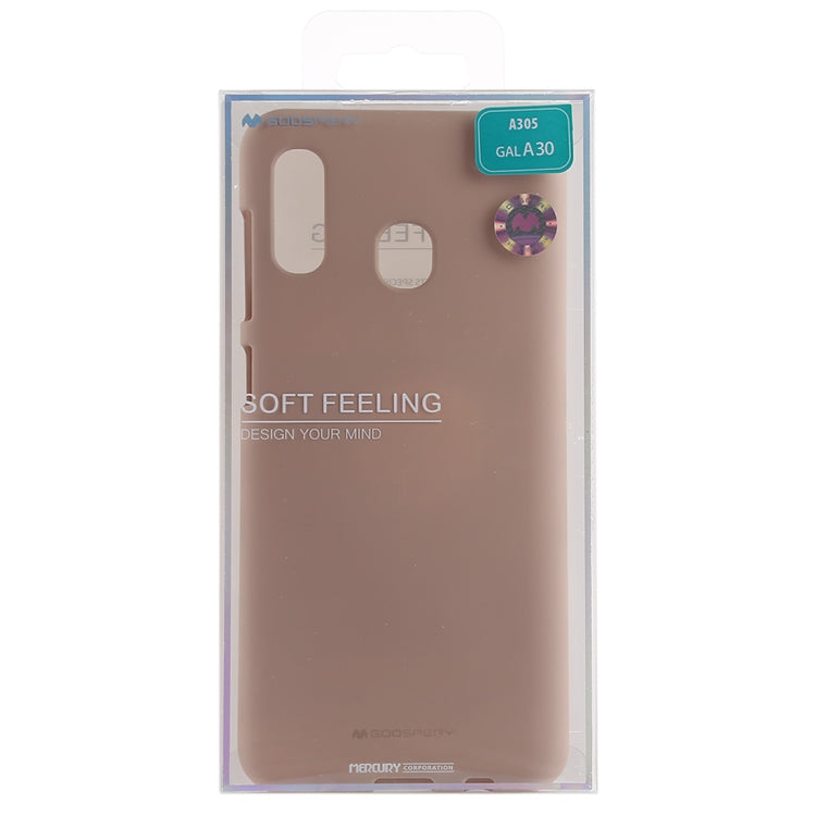 GOOSPERY SOFT FEELING Liquid TPU Drop-proof Soft Case for Galaxy A30