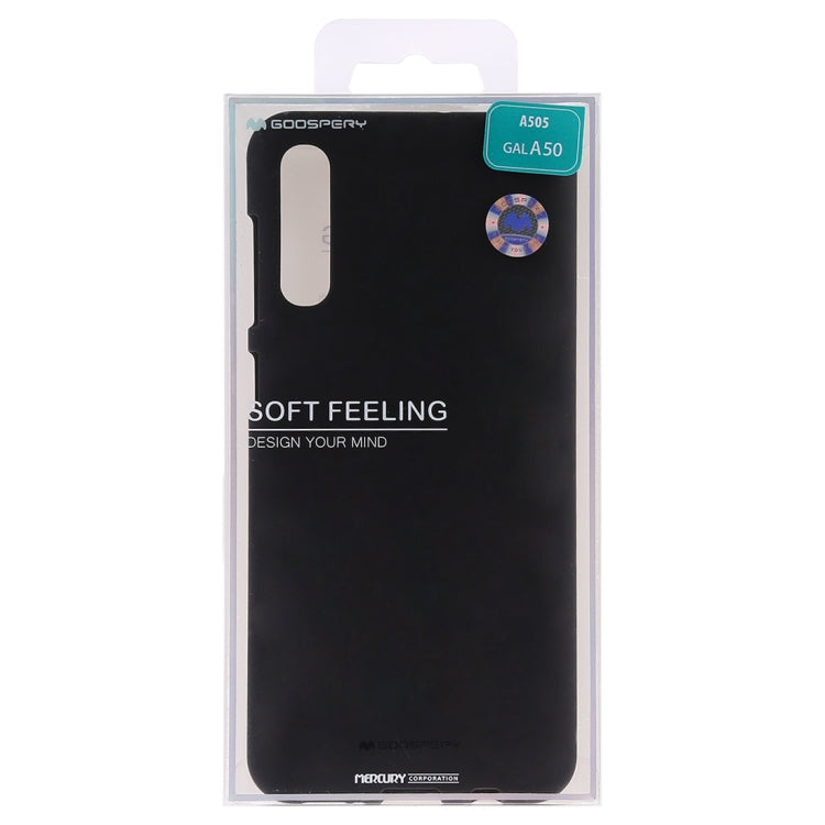GOOSPERY SOFT FEELING Liquid TPU Drop-proof Soft Case for Galaxy A50