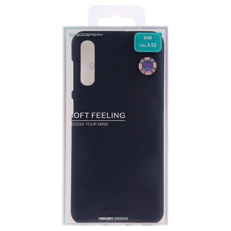 GOOSPERY SOFT FEELING Liquid TPU Drop-proof Soft Case for Galaxy A50