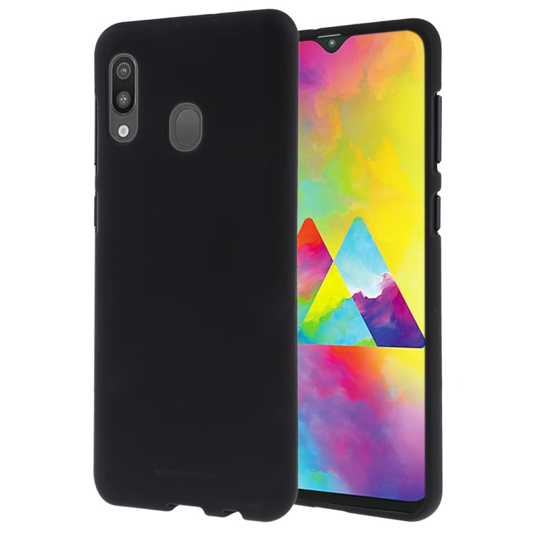 GOOSPERY SOFT FEELING Liquid TPU Drop-proof Soft Case for Galaxy M20