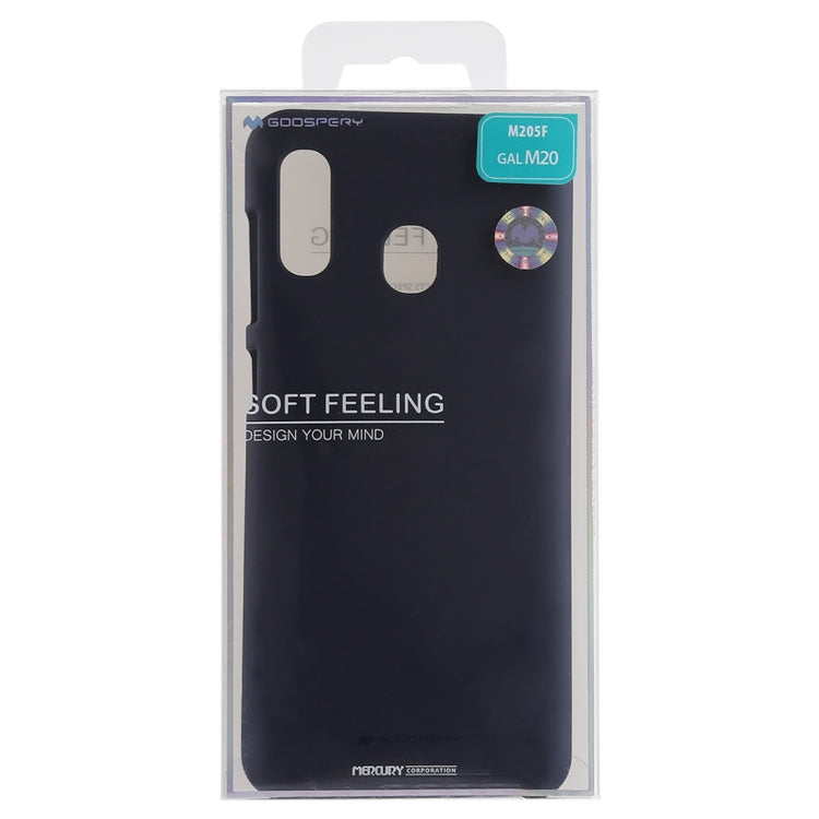 GOOSPERY SOFT FEELING Liquid TPU Drop-proof Soft Case for Galaxy M20
