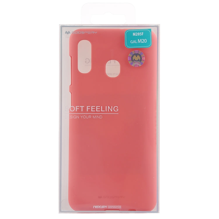 GOOSPERY SOFT FEELING Liquid TPU Drop-proof Soft Case for Galaxy M20
