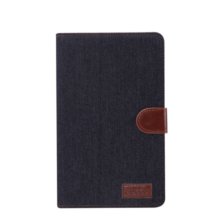 Denim Texture PC Horizontal Flip Leather Protective Case for Galaxy Tab A 8 (2019) P200 / P205  , with Holder & Card Slots & Wallet & Photo Frame