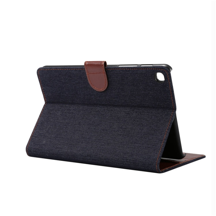 Denim Texture PC Horizontal Flip Leather Protective Case for Galaxy Tab A 8 (2019) P200 / P205  , with Holder & Card Slots & Wallet & Photo Frame