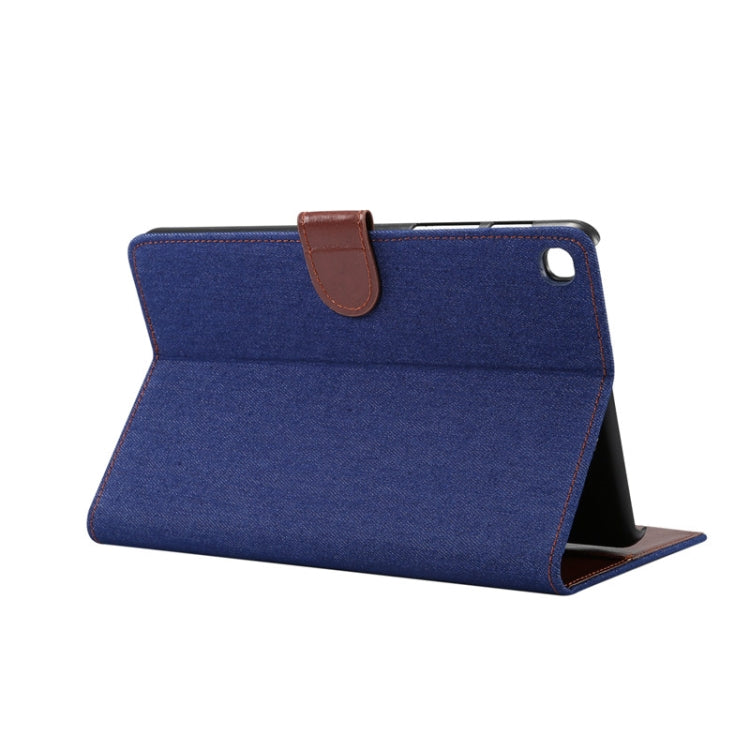Denim Texture PC Horizontal Flip Leather Protective Case for Galaxy Tab A 8 (2019) P200 / P205  , with Holder & Card Slots & Wallet & Photo Frame