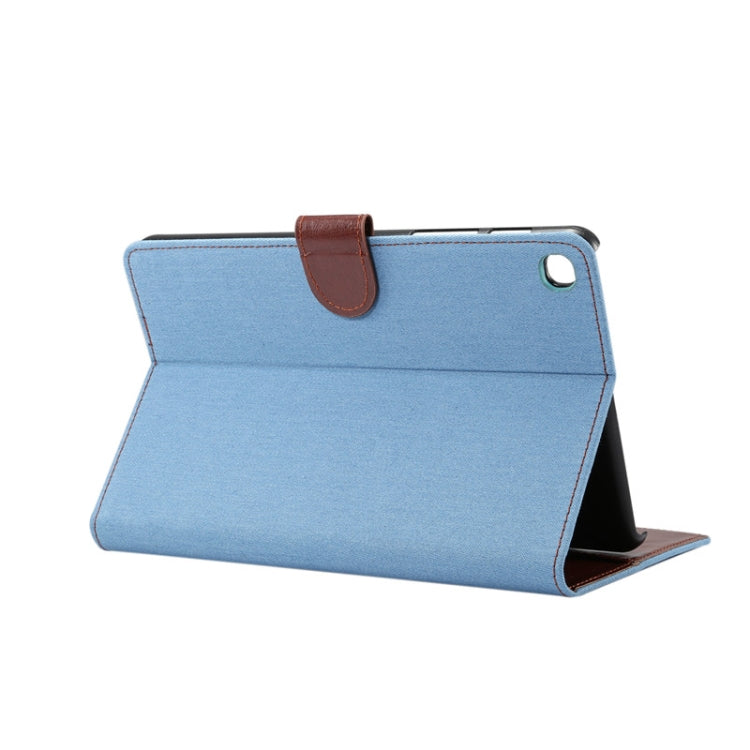 Denim Texture PC Horizontal Flip Leather Protective Case for Galaxy Tab A 8 (2019) P200 / P205  , with Holder & Card Slots & Wallet & Photo Frame