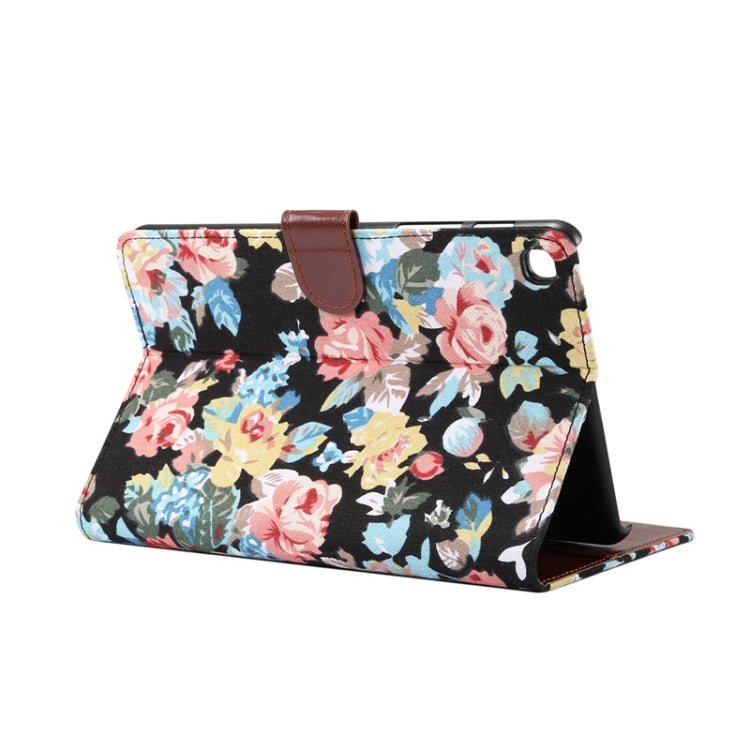 Flower Cloth Texture PC Horizontal Flip Leather Protective Case for Galaxy Tab A 8 (2019) P200 / P205  , with Holder & Card Slots & Wallet & Photo Frame