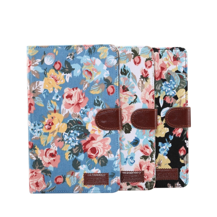 Flower Cloth Texture PC Horizontal Flip Leather Protective Case for Galaxy Tab A 8 (2019) P200 / P205  , with Holder & Card Slots & Wallet & Photo Frame