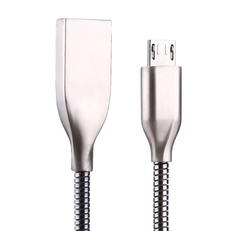 TOTUDESIGN 1m Steel Rope 2.1A USB Female to Micro USB Data Sync Charging Cable, For Galaxy, Huawei, Xiaomi, LG, HTC and Other Smart Phones