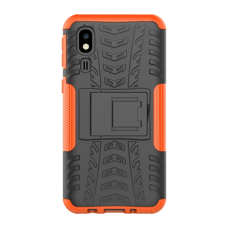 Tire Texture TPU+PC Shockproof Case for Galaxy A2 Core, with Holder