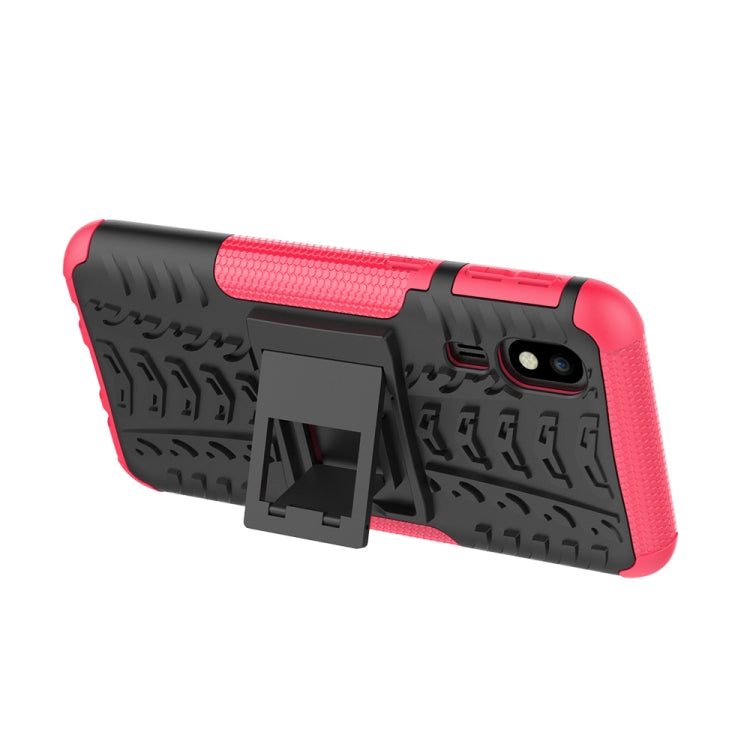 Tire Texture TPU+PC Shockproof Case for Galaxy A2 Core, with Holder
